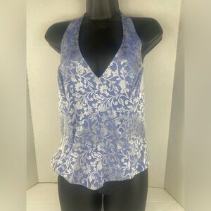JR Nites By Caliendo Backless Floral Tank Top